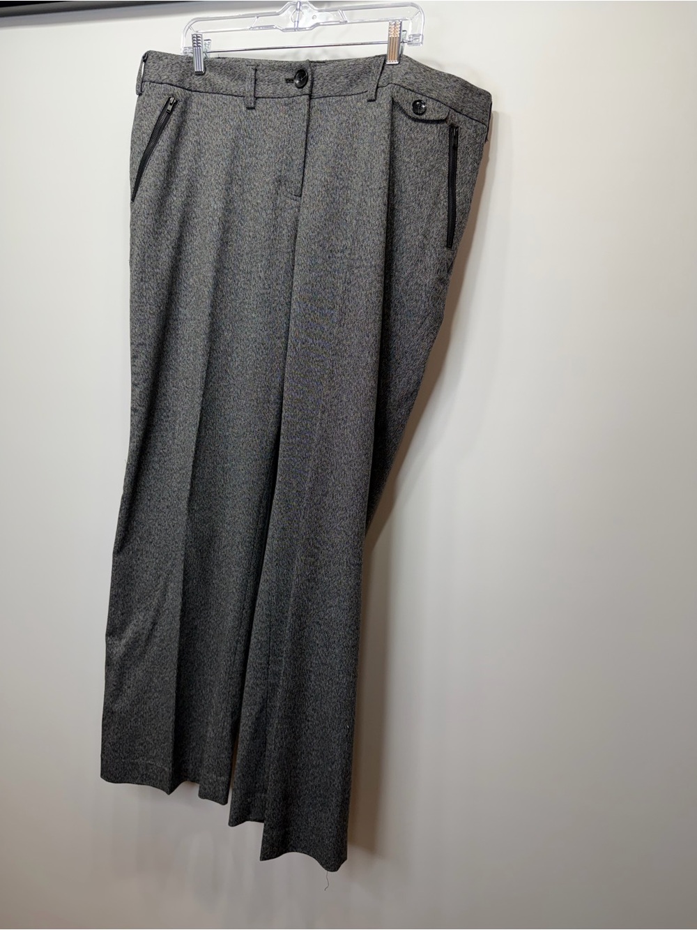 Lane Bryant Charcoal Gray Textured Dress Pants Size 18 - Picture 3 of 11
